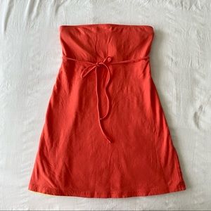 MODA INTERNATIONAL Strapless Mini Dress Orange